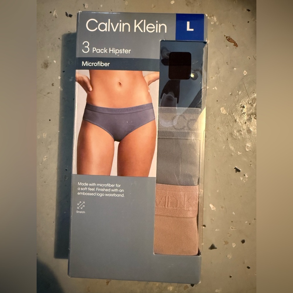 Calvin Klein Hipster Logo Waist Underwear Microfiber 3 Pack